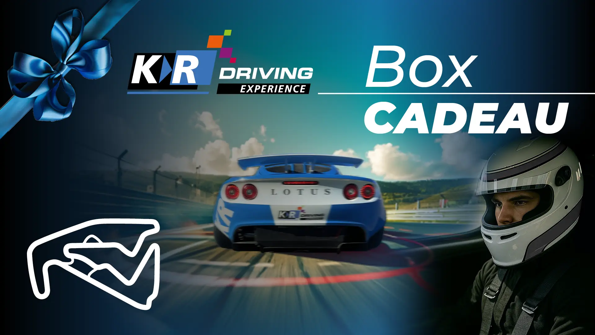 Box Cadeau Baptême 2 Tour de Lotus - Circuit de Bresse